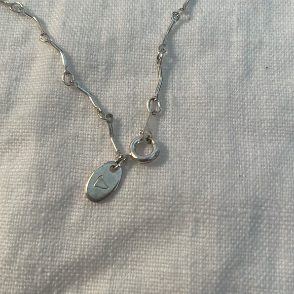 Silver Tone and CZ Necklace - Picture 3 of 3